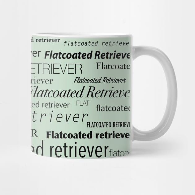 Flatcoated Retriever Word Cloud by Tillowin